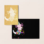 Niedlicher axolotaler Geburtstag Folienkarte (Anzeige)