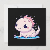 niedlicher axolotaler Philosoph (Rückseite)