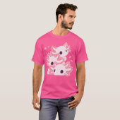 Niedlicher Axolotl Chibi Stack T-Shirt (Vorne ganz)