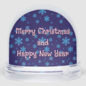 Niedlicher Axolotl in der Weihnachtsmannmütze Weih Schneekugeln (Rückseite)