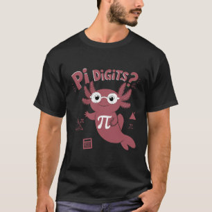 niedlicher axolotl liebt Mathematik, Funny Pi Day T-Shirt