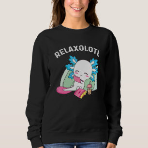 Niedlicher Axolotl Lover Mexican Salamander Relaxo Sweatshirt