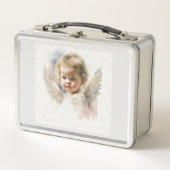 Niedlicher Babelenankenaufkleber Metall Brotdose (Vorderseite)