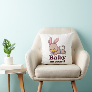 Niedlicher Baby Affe "Baby an Bord" Auto Kissen