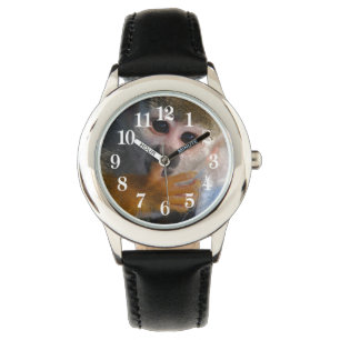 Niedlicher Baby-Affe gerettet Armbanduhr