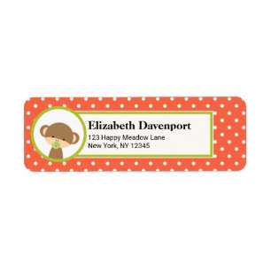 Niedlicher Baby-Affe mit Schnuller auf Polka Dots