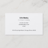 Niedlicher Baby-Affe mit Schnuller auf Polka Dots Visitenkarte (Rückseite)