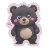 Niedlicher Baby-Bär Aufkleber (Vorderseite)