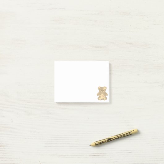 Niedlicher Baby Bär Post-it Klebezettel (Auf Schreibtisch)