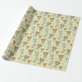 Niedlicher Baby-Bär und Zebra Geschenkpapier (Ungerollt)