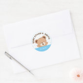 Niedlicher Baby Bear Baby Shower Sticker (Pink) (Umschlag)