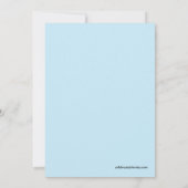 Niedlicher Baby Bear Blocks Boy Baby Dusche Einladung (Rückseite)