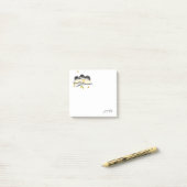 Niedlicher Baby Bird 3 Chickadee auf Baumzweig Post-it Klebezettel (Auf Schreibtisch)