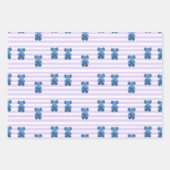 Niedlicher Baby-Blue-Elefant Geschenkpapier Set (Vorderseite)