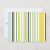 Niedlicher Baby Boy in Blue Pram Whimsical Baby Du Dankeskarte (Rückseite)