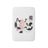 Niedlicher Baby Cow Cartoon Badematte (Vorderseite Vertikal)