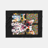 Niedlicher Baby Dot Day Cat Lover Fleecedecke (Vorderseite (Horizontal))