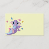 Niedlicher Baby-Drache Visitenkarte (Rückseite)