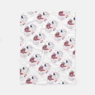 Niedlicher Baby Drache, Watercolorbaby Drache Fleecedecke