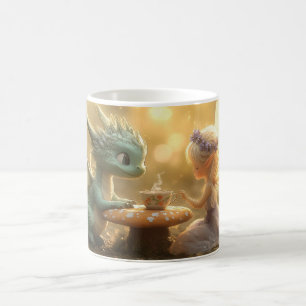 Niedlicher Baby Dragon und Fee Genuss Tee Kaffeetasse