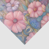 Niedlicher Baby Elefant in einem Pastel Daisy Gard Seidenpapier (Detail)