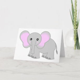 Niedlicher Baby-Elefant Karte