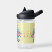 Niedlicher Baby-Elefant, Kindername Trinkflasche (Links)