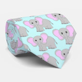 Niedlicher Baby-Elefant Krawatte (Gerollt)