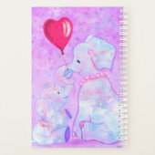 Niedlicher Baby Elefant mit Mama Planner Planer (Rückseite)