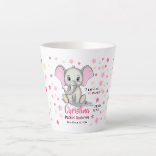 Niedlicher Baby Elefant mit rosa Ohren Mädchen Ge Milchtasse