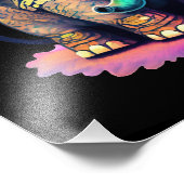 Niedlicher Baby Elephant mit Brille und Beanie Fotodruck (Ecke)