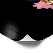 Niedlicher Baby Elephant mit Brille und Beanie Poster (Ecke)