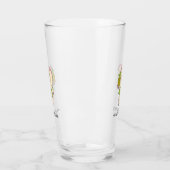 Niedlicher Baby Elephant Moderner rosafarbener Nam Glas (Links)