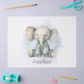 Niedlicher Baby Elephant Personalisieren Sie Ihren Seidenpapier (Basteln)
