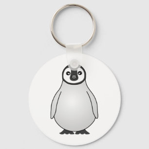 Niedlicher Baby Emperor Penguin Cartoon Schlüsselanhänger
