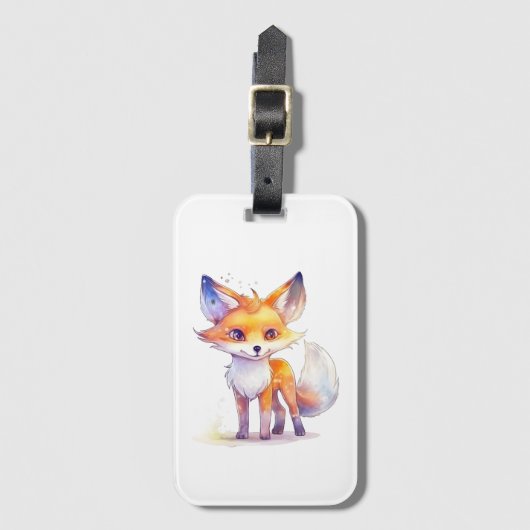Niedlicher Baby Fox Gepäckanhänger (Vorderseite Vertikal)