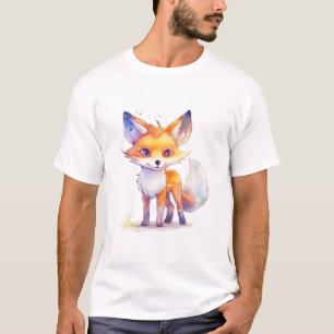 Niedlicher Baby Fox Männer-T - Shirt