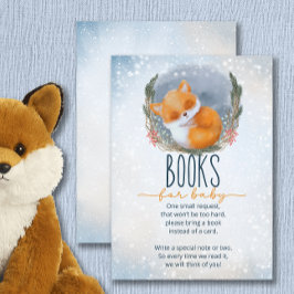 Niedlicher Baby Fox Snowly Winterbücher für Babyti Begleitkarte