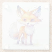 Niedlicher Baby Fox Untersetzer (Rückseite)