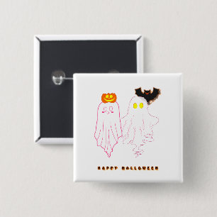 Niedlicher Baby Ghosts Halloween Button