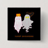 Niedlicher Baby Ghosts Halloween Button (Vorderseite)