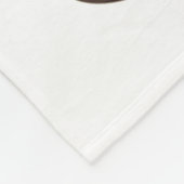 Niedlicher Baby-Giraffe-Cartoon, Name und Nachrich Fleecedecke (Ecke)