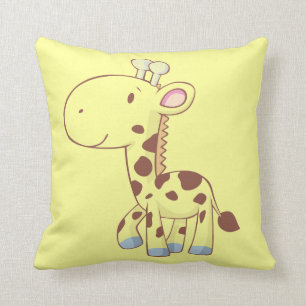 Niedlicher Baby-Giraffen-Cartoon-tierische Kissen