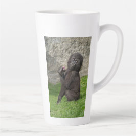 Niedlicher Baby-Gorilla-Kaffee Milchtasse
