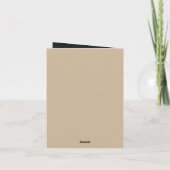 Niedlicher Baby-Gorilla-Zusatz Karte (Rückseite)