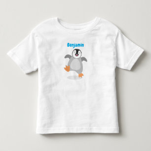 Niedlicher Baby-Happy Kaiser Pinguin-Cartoon Kleinkind T-shirt