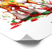 Niedlicher Baby Horse Individuelle Name Poster (Ecke)