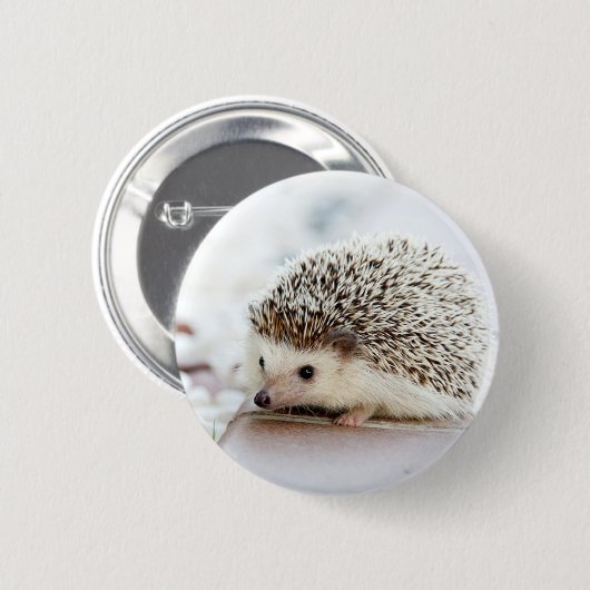 Niedlicher Baby-Igel Button (Vorne & Hinten)