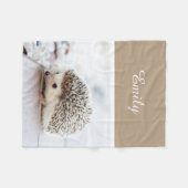 Niedlicher Baby-Igel Fleecedecke (Vorderseite (Horizontal))