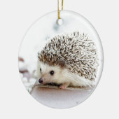 Niedlicher Baby-Igel Keramikornament (Links)